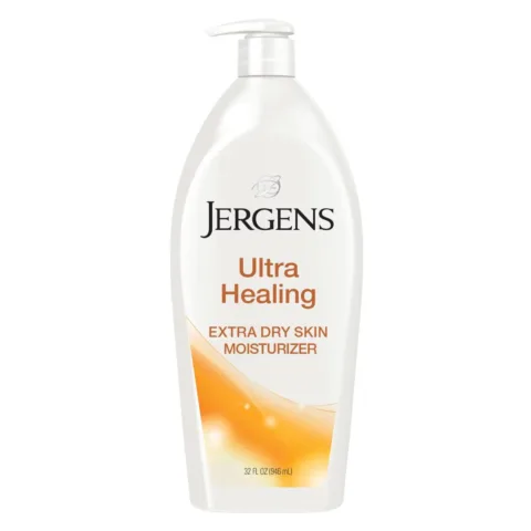 Jergens Ultra Healing Extra Dry Skin Moisturizer is a good budget-friendly lotion for dry skin.