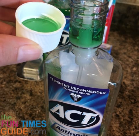ACT mouthwash is the last step in my at home teeth whitening routine