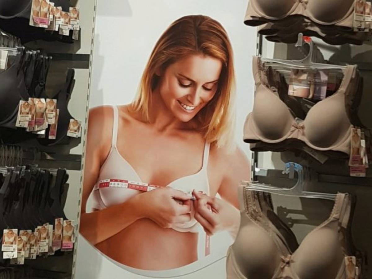 Do your own bra fitting experiment to find the right right bra size for your body.