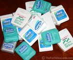 The many dental floss containers which currently make up my 'growing' collection of dental floss!