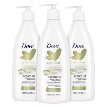 Dove Cream Oil Body Lotion for Extra Dry Skin smells great and works great!