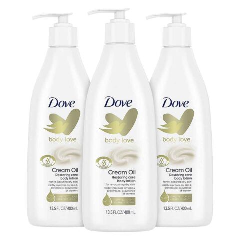 Dove Cream Oil Body Lotion for Extra Dry Skin smells great and works great!
