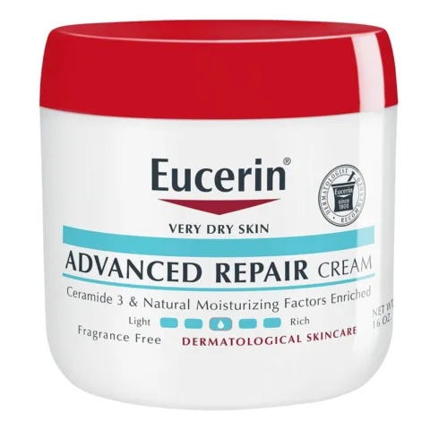 Eucerin Advanced Repair Cream For Very Dry Skin is a very intensive lotion for dry skin.