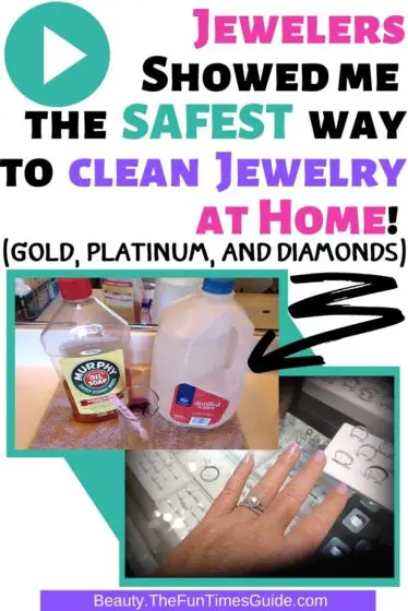 See how professional jewelers told me to clean jewelry at home - the safest way to clean gold, platinum, and diamonds!