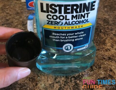 listerine mouthwash - part of my at home teeth whitening routine