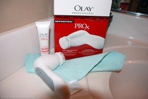 Olay ProX brush, exfoliating cleanser, and the Artistry microdermabrasion cloth that I love so much. photo by Lynnette at TheFunTimesGuide.com